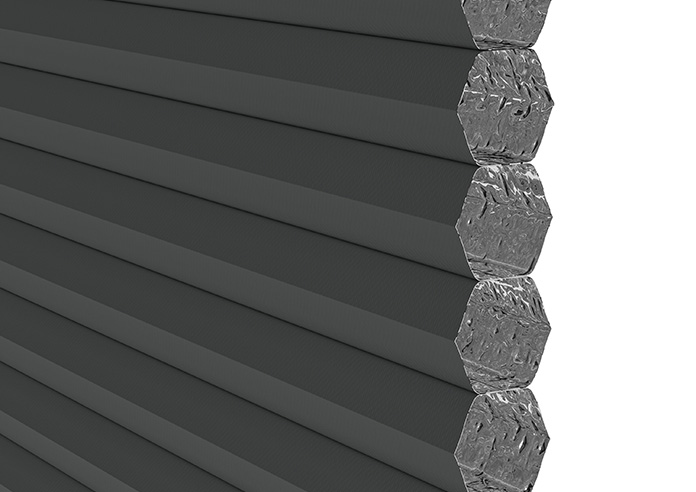 Gaia (Blackout), Asphalt - Pleated Blind - Image 4